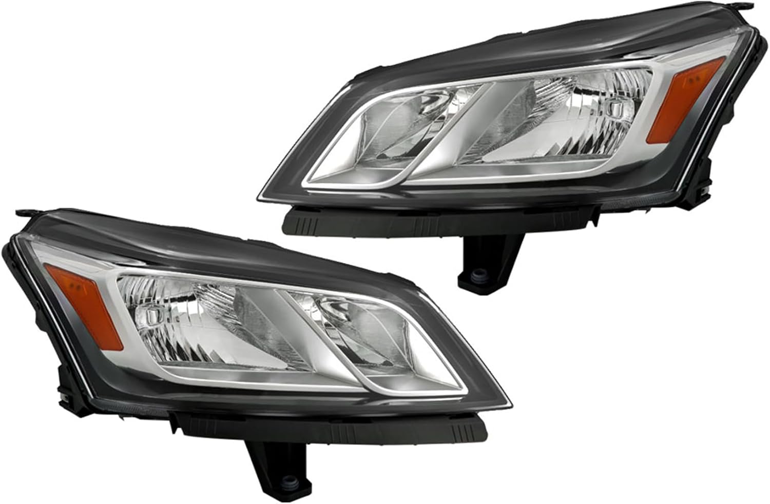 waltyotur Driver and Passenger Side Headlight Headlamp Assembly Halogen Left LH Right RH Replacement for Traverse 2013 2014 2015 2016 2017 Replacement for 84262931 84262932