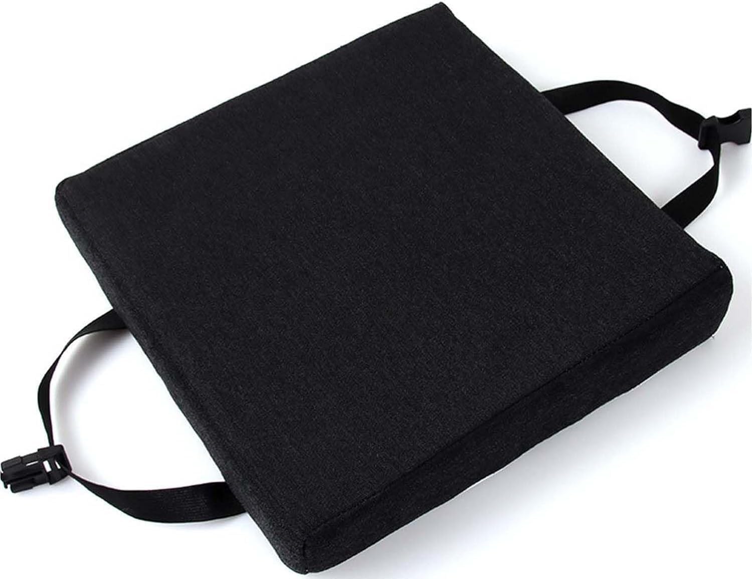 Blue Square Bar Stool Cushion, 16x16x2in, Cotton Linen, Foam Fill, Machine Washable, Non-Slip