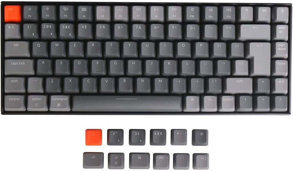 UK Keychron K2v2 Bluetooth Backlit Soldered Tactile Switches Mac/PC Keyboard