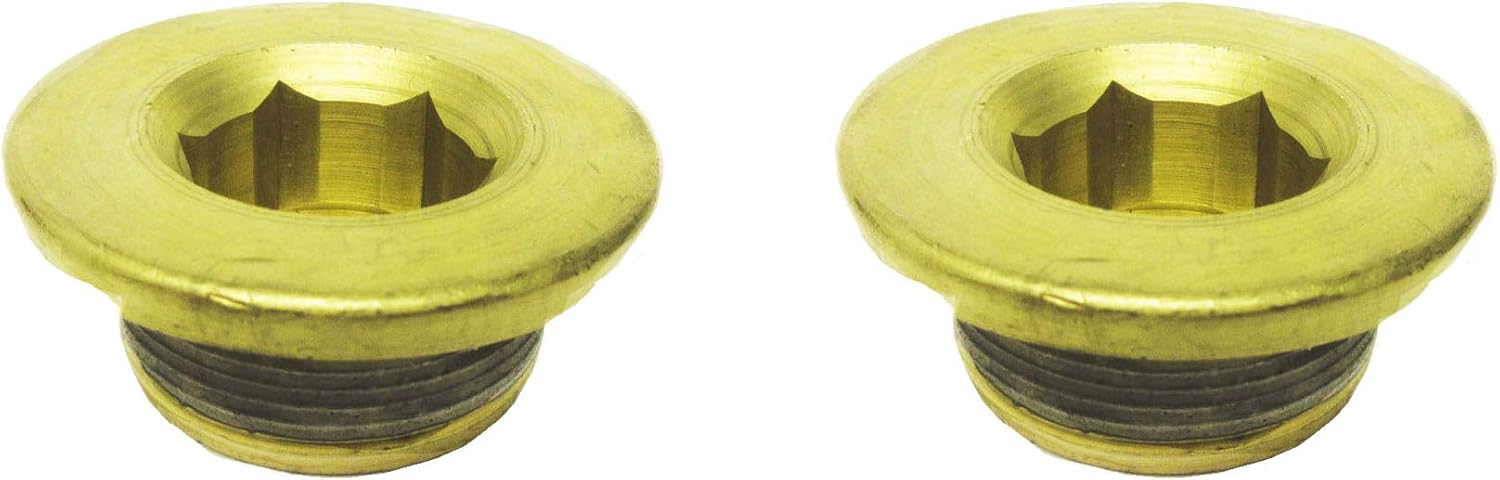 GM Engine Brass LS Expansion Plug 12561663 Pack of 2