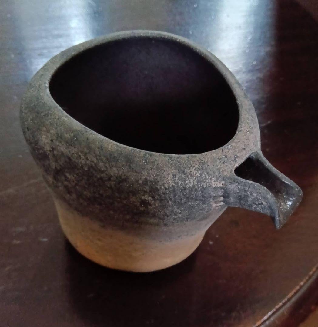 稀少　縄文式焼成　片口　猪口 稀少 縄文式焼成 片口 猪口 Amazon.co.jp: 稀少 縄文式焼成 片口