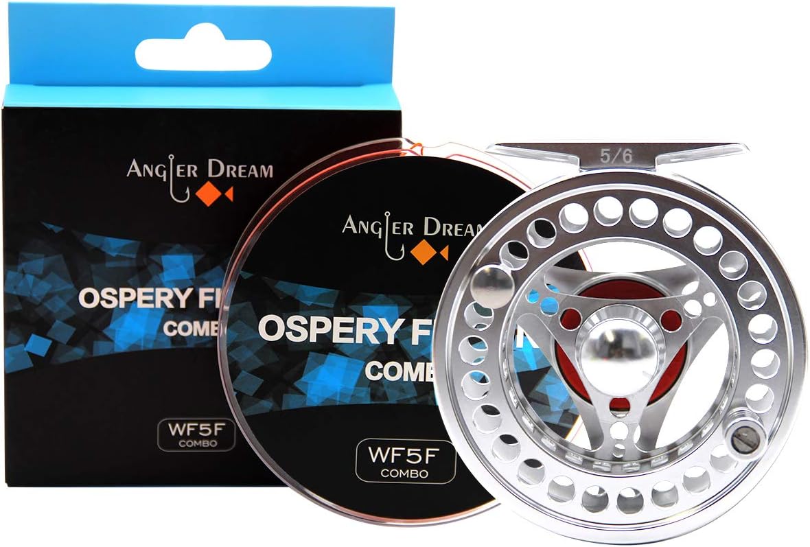 3/4 5/6 7/8 9/10WT CNC Machined Large Arbor Fly Fishing Reel with Preloaded Line Combo 3 5 8WT Fly Line（Reel Not Pre-Loaded）