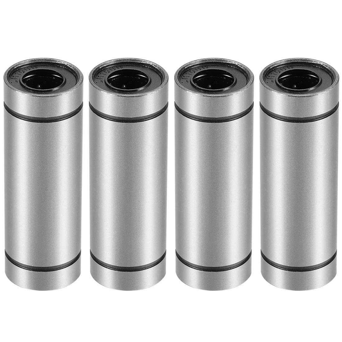 uxcell LM16UU Extra Long Linear Ball Bearings, 16mm Bore Dia, 28mm OD, 70mm Length (Pack of 4)