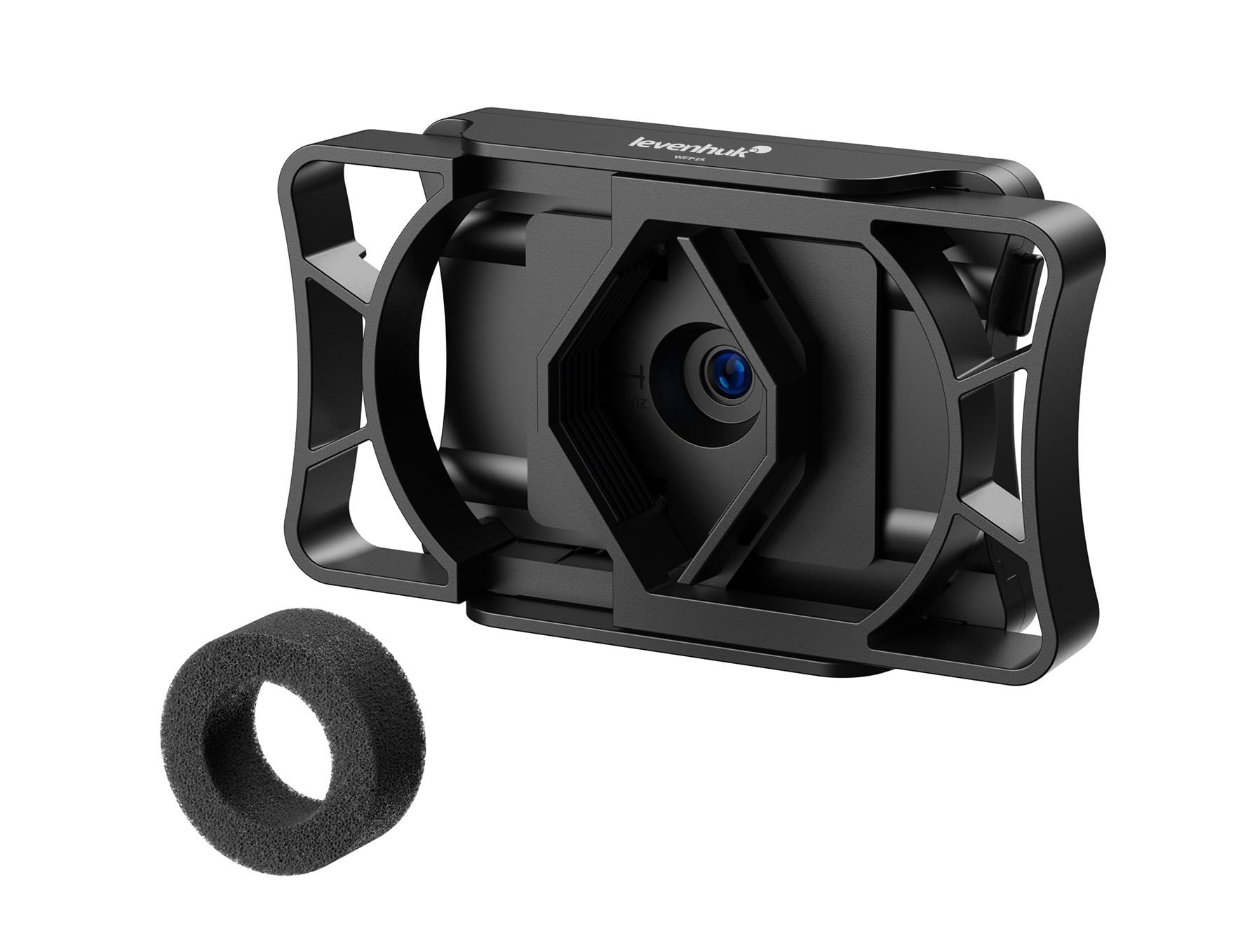 Levenhuk Kelvin WFP25 WLAN Fotokular Full HD Digitale Okularkamera | für Teleskop Mikroskop Fernglas Monokular, Smartphone-kompatibel, 3x Zoom, App, 32 GB microSD, 360° Drehung