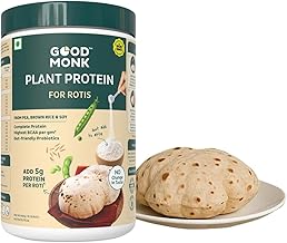 Plant Protein for Rotis | Add 5 gm Protein per Roti | From Pea, Brown Rice & Soy | Clean Protein & Gut Friendly Probiotics | All Essential Amino Acids | Stronger Muscles | Add to Atta - No Taste Change | No Added Sugar/Sweetener | 460 gm