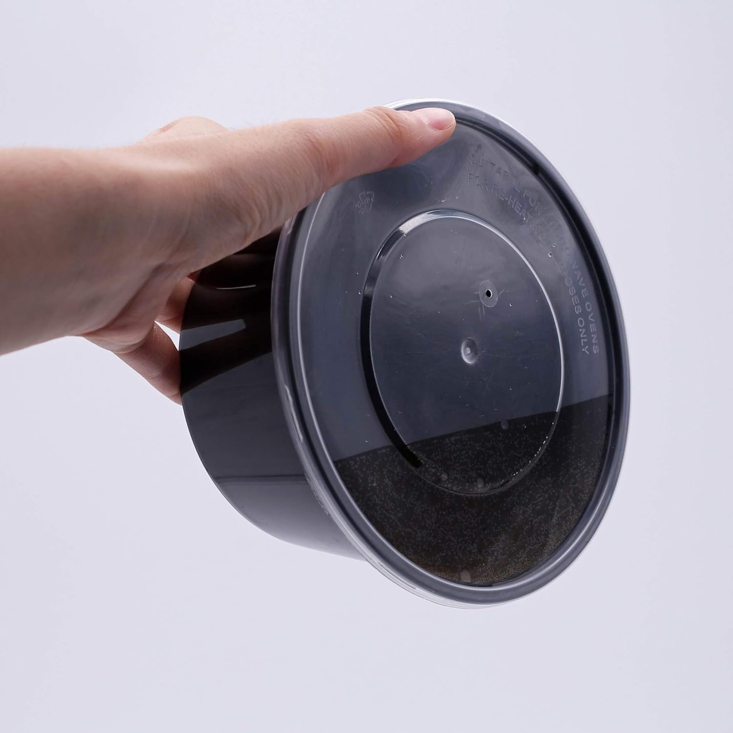 Amazon.co.jp: 50個-蓋付き使い捨てプラスチックデリ食品保存容器、蓋