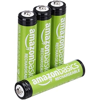 AmazonBasics - Pilas AAA recargables, precargadas, paquete de 4 (el aspecto puede variar): Amazon.es: Electrónica