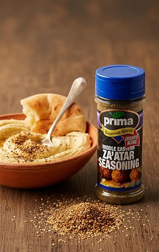 Miniatura 5 de Prima Gourmet - Auténtica mezcla de condimentos Za'atar de Oriente Medio, mezcla de especias totalmente natural prémium con hisopo, zumaco, sésamo y