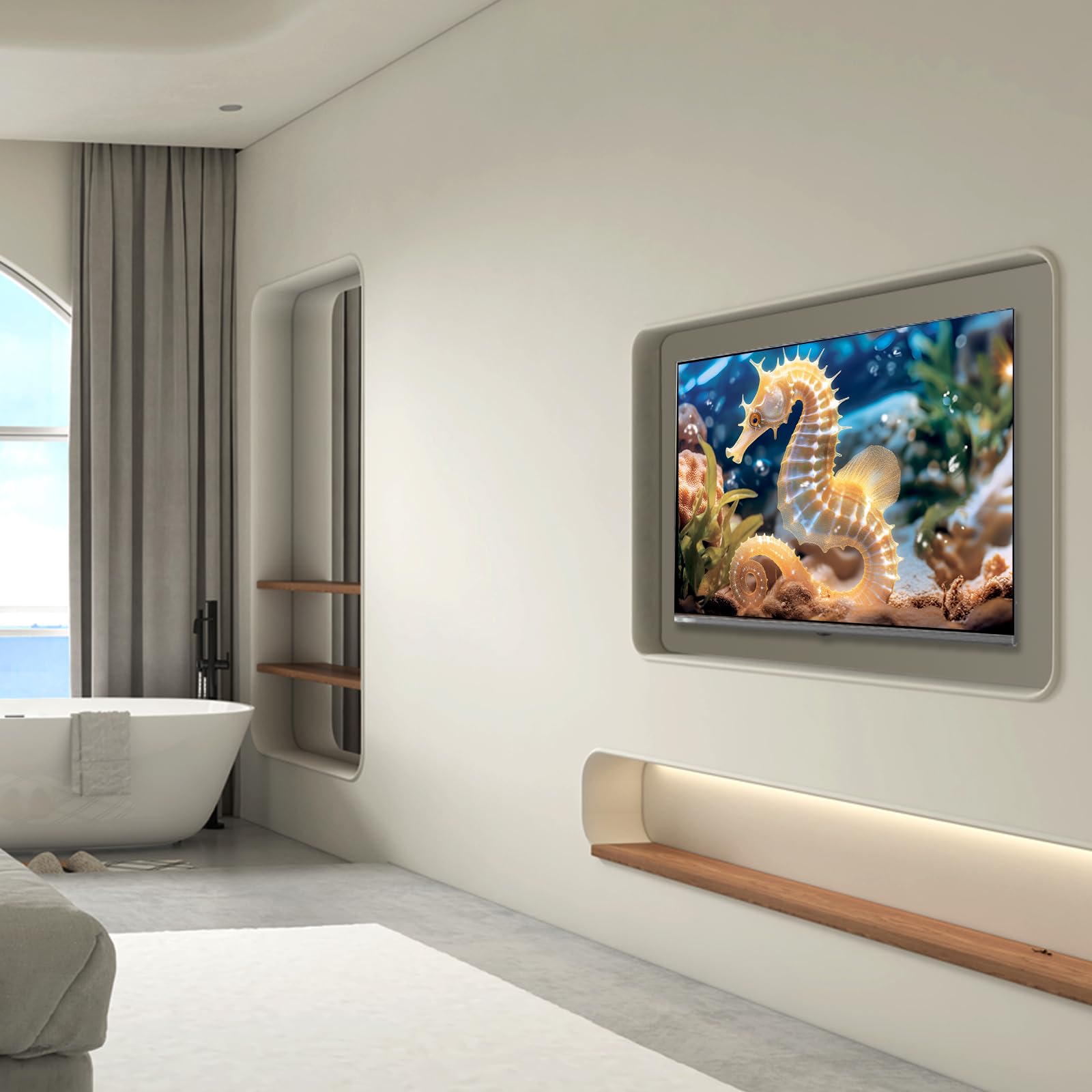 CHiQ L32FM9E 32 Pollici (80 cm) FHD Smart TV, HDR10 & HLG, Dolby Audio, Dbx-tv, Triple Tuner DVB-C/T/T2/S/S2, Chromecast integrato, Wi-Fi Dual-Band, Metallo Senza Cornice
