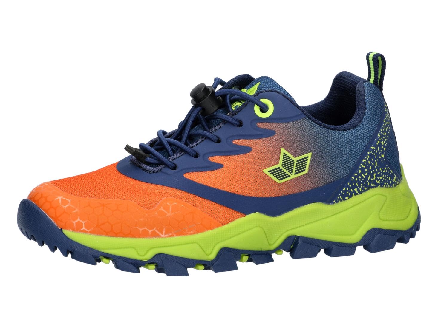 Lico Unisex Kid's Ruston Trekking Shoes, Navy Orange Lemon, 9.5 UK Child
