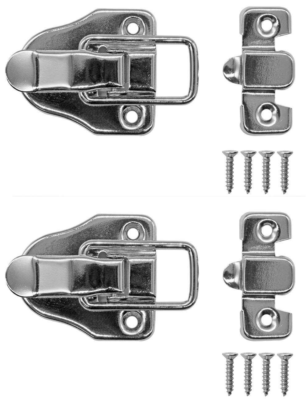 FUXXER® Chiusure A Leva Per Casse - 2 Pezzi Argento 60x40 Mm - Per Cassapanche, Valigie E Scatole - Foto 6