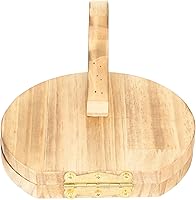 Vista 7 de Herramienta de prensado de masa, herramienta de prensa de tortilla de maíz de madera, molde para hacer albóndigas con mango antideslizante