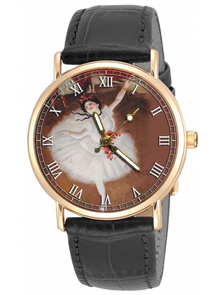 Beautiful Edgar Degas Ballerina Art Collectible Dance Art 30 mm Girls/Ladies Wrist Watch