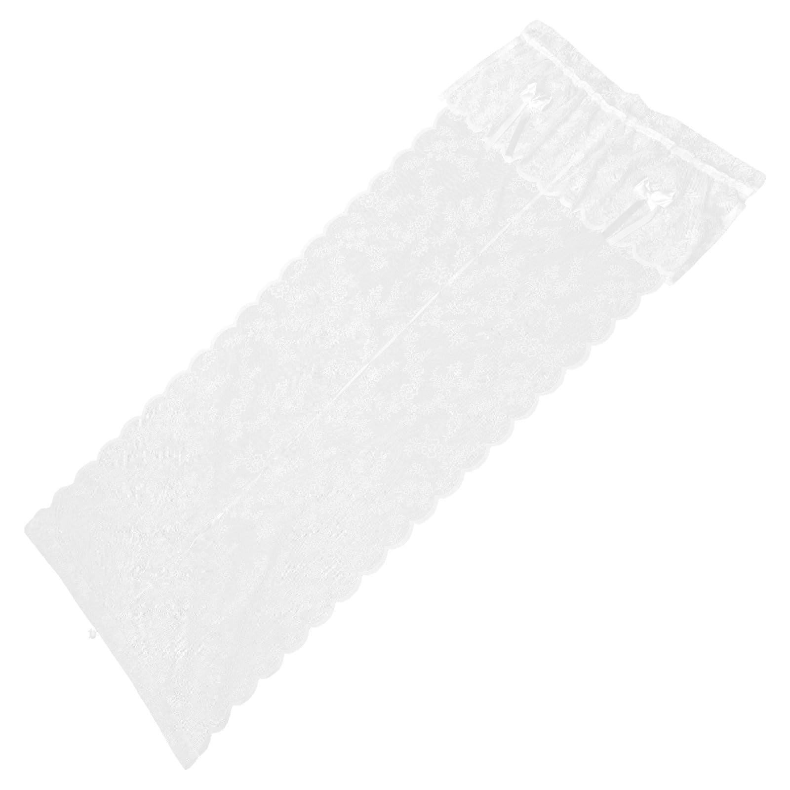 Rideaux voilages en dentelle blanche classique et artistique