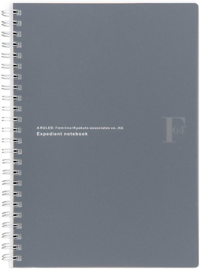 キョクトウ・アソシエイツ Kyoku PTD03A5SV FOBCOOP Ring Notebook, Dot Ruled, A5, Silver