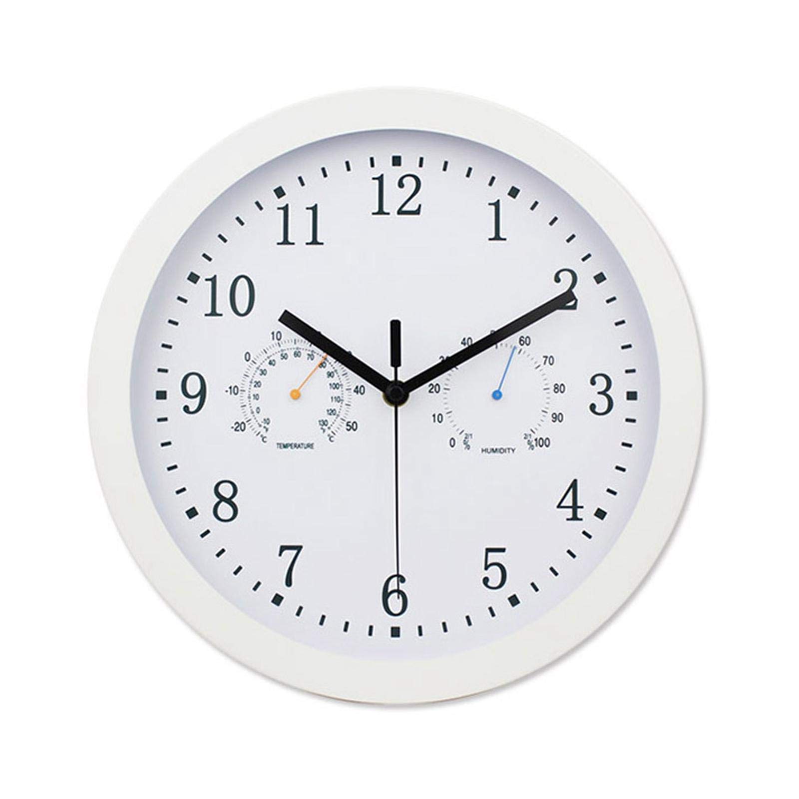Horloge extérieure décorative étanche de 12 pouces avec cadre en métal