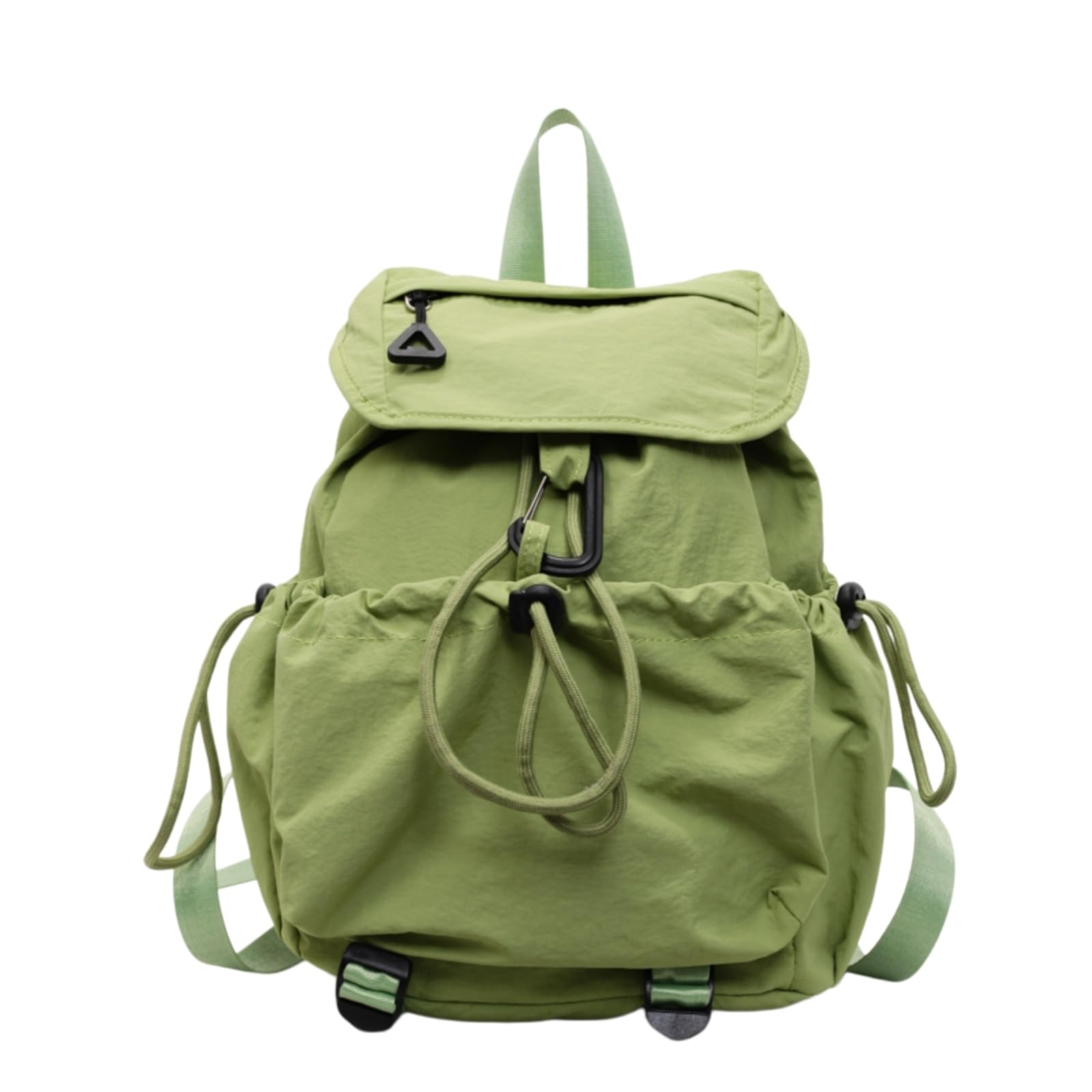 Zaino A Cordone in Nylon Leggero, Piccolo Scolastico di Moda per Ragazze-green-30cmx20cmx13cm