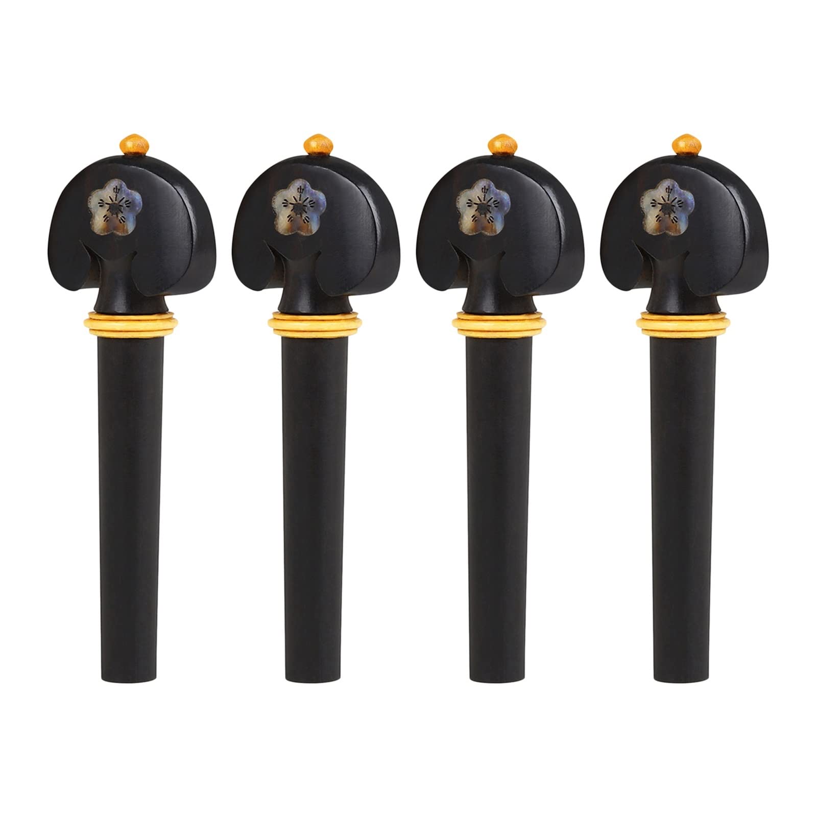 NYMFEA yaoqijie 4X ébano 3/4 4/4 Clavijas de afinación de violín Accesorios de Instrumentos de Cuerda de Madera Ukelele Clavijas de afinación de Guitarra acústica clásica Lasting