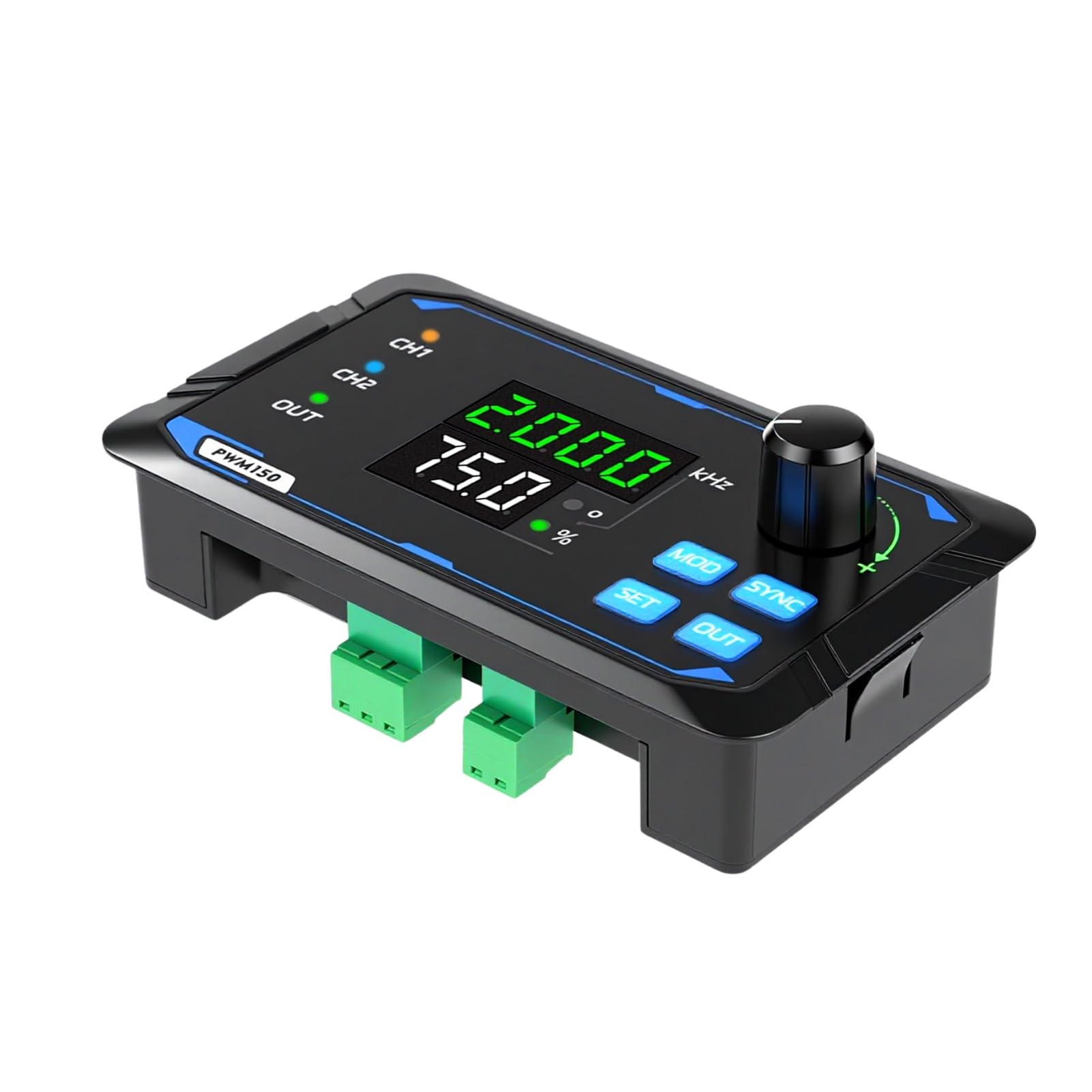 DEWIN Signalgenerator Modul, PWM150 Zweikanal Signalgenerator Servomotoransteuerung Rechteckimpuls mit Einstellbarer Frequenz