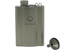 Vargo Titanium Hip Flask Canteen: Military Grade Gear for Adventurers