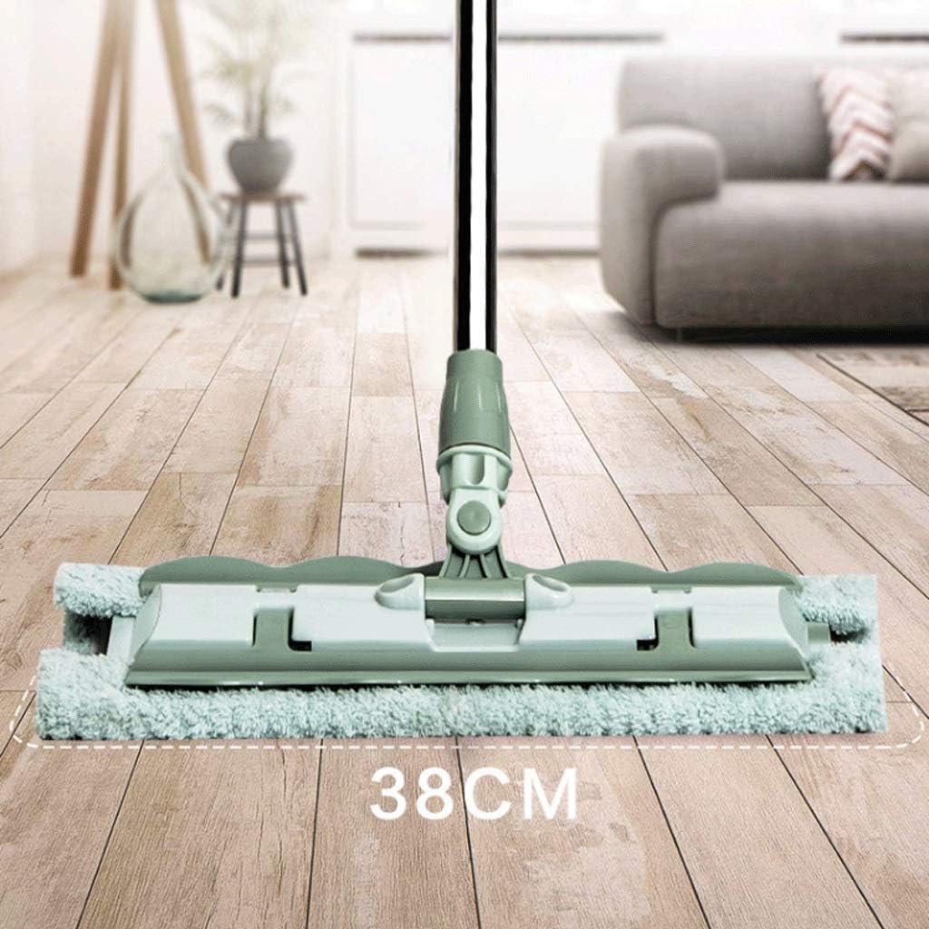 HBJWOV Professional Microfiber Mop for Hardwood, Laminate, Tile Floor Cleaning, Stainless Steel Telescopic Handle