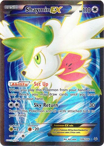 Pokemon - Shaymin-EX (106/108) - XY Roaring Skies - Holo