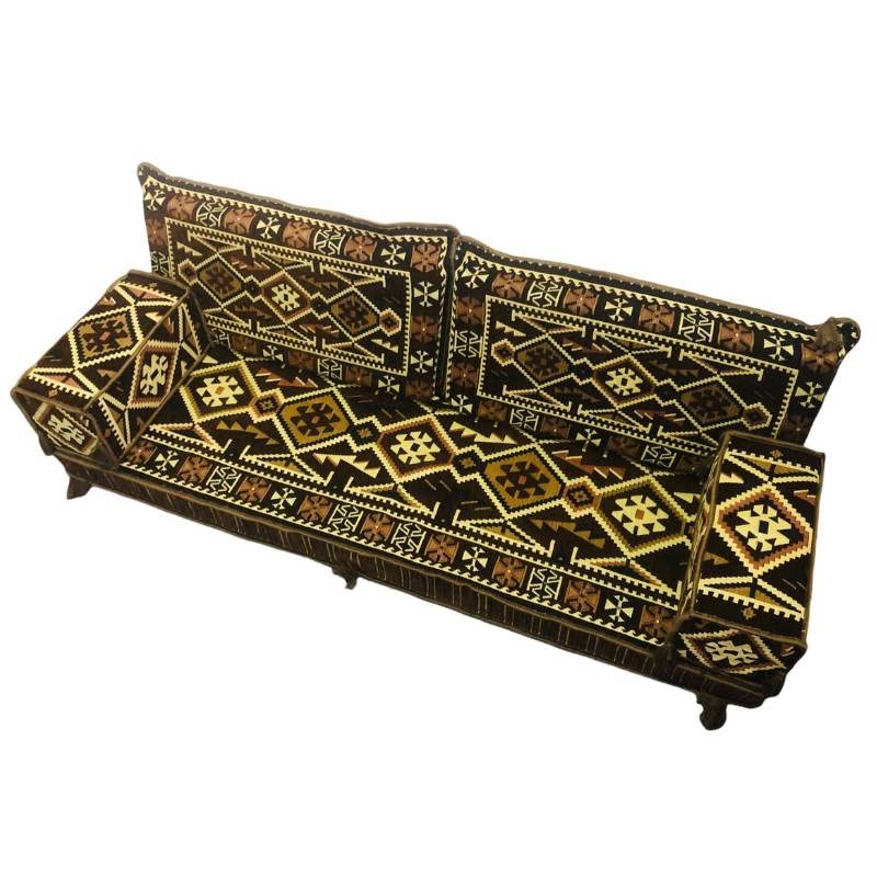 5 Teilige Set Sark Kösesi Orientalische Sitzecke,Sitzkissen Set Braun...