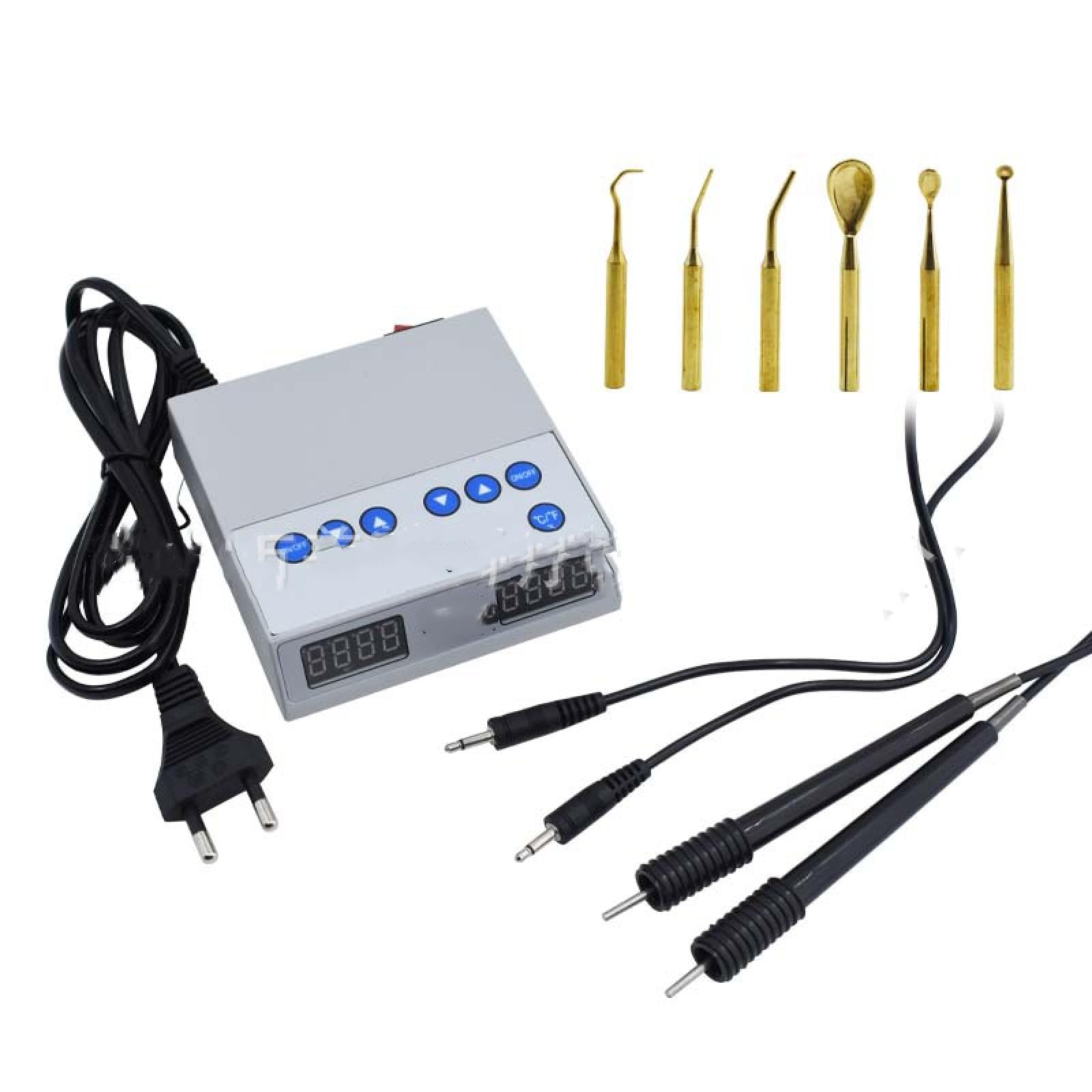 IMOSEI Electric Wax Wax Machine, Dental Carving Waxing Knife with Double Pens & 6 Wax Tips, 50-200? Temperature Adjustable, Easy to use, for Wax Carving, Jewelry Wax Work, Industry Carving