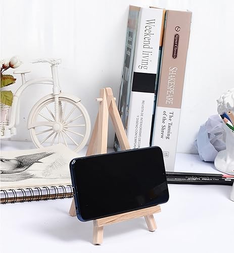 Miniatura 7 de Tosnail Paquete de 24 soportes de caballete de madera natural de 6 pulgadas para pintura fotográfica