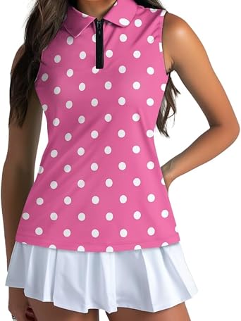 Boatee Womens Golf Sleeveless Shirt Quick Dry Womens Sleeveless Shirts Racerback Design Breathable for Golf,Tennis