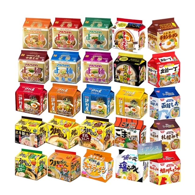Amazon.co.jp: インスタント 袋ラーメン 6種類 6袋 30食詰め合せ