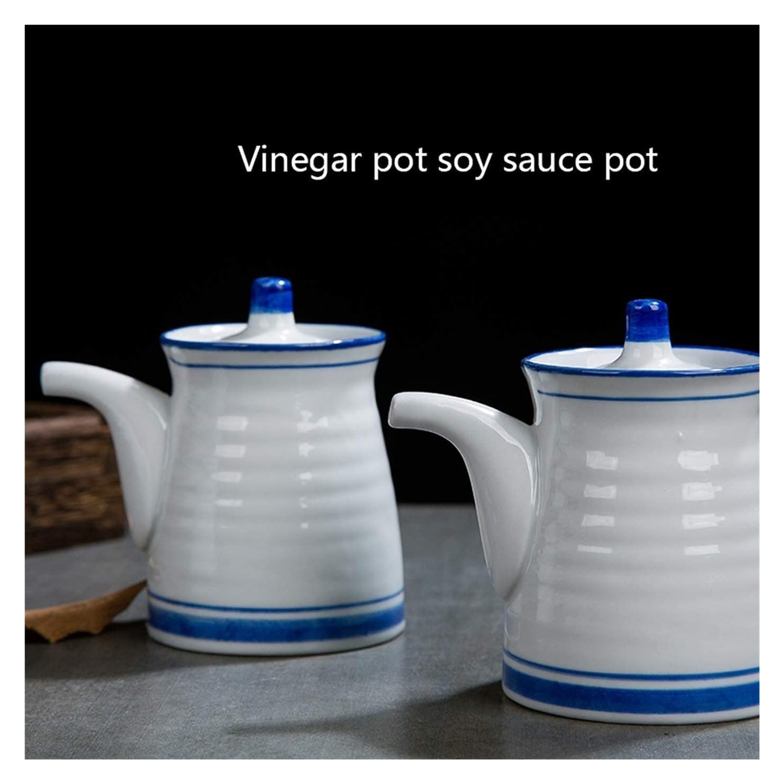 Distributore di Olio e aceto, Bottiglia di Salsa di soia in Ceramica, Bottiglia di Olio in Ceramica, Contenitore per Olio d'oliva/Salsa di soia/aceto da Cucina