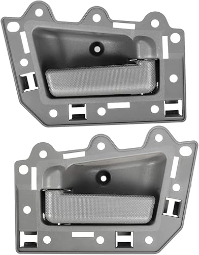 Par de manijas de puerta interior delantera para Jeep Grand Cherokee 2005 2006 2007 2008 2009 2010, lado delantero izquierdo del conductor y lado