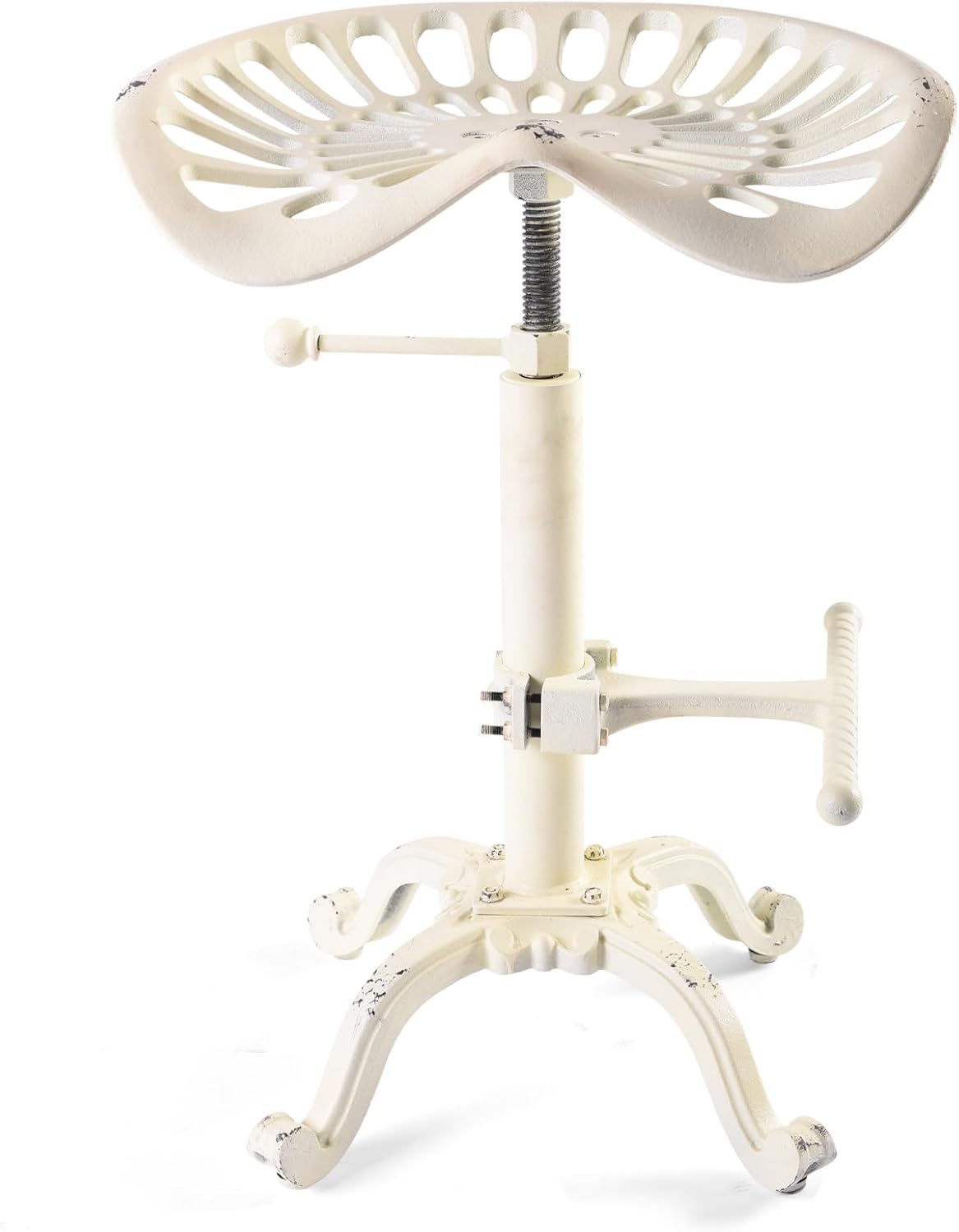 Industrial Bar Stools-Swivel Tractor Seat-Bar Height Adjustable 23-31inch-Kitchen Island Dining Chair