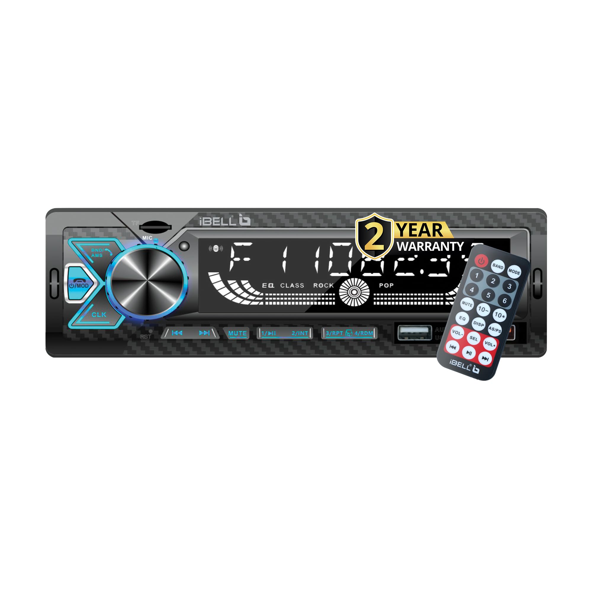 IBELL DXP 650 Car Audio System with Bluetooth, FM, Dual USB, AUX, SD Card, LCD Display Remote Control Car Audio Player-image-17