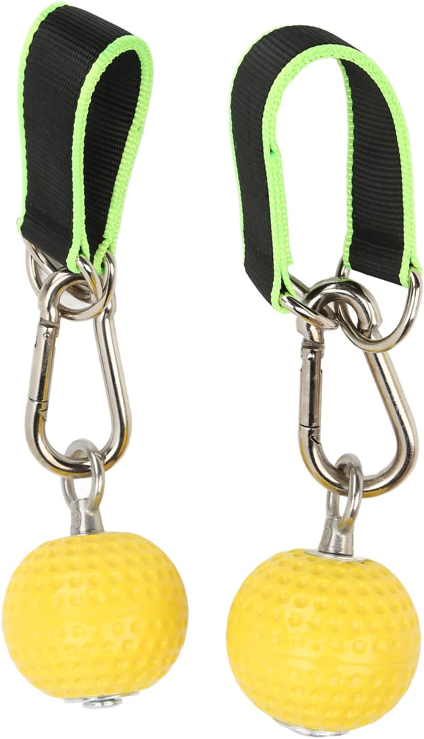 Climbing Pull Up Hand Grips Ball Set, Fitness Equipment for Arm Strength Training, Non Slip PU Material, Quick to Install with Webbing and Buckle, Ideal for Rock Climbers and Gymn