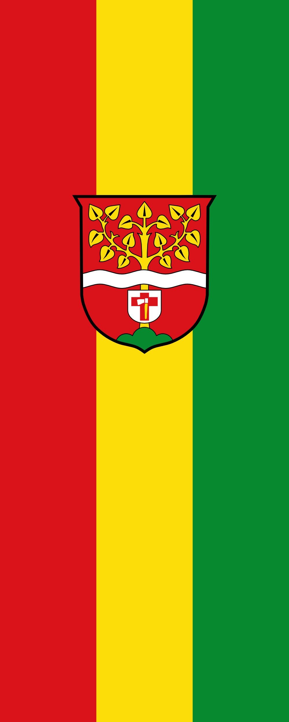 Drapeau Ruhpolding portrait 3.5m² avec bannières verticales robustes
