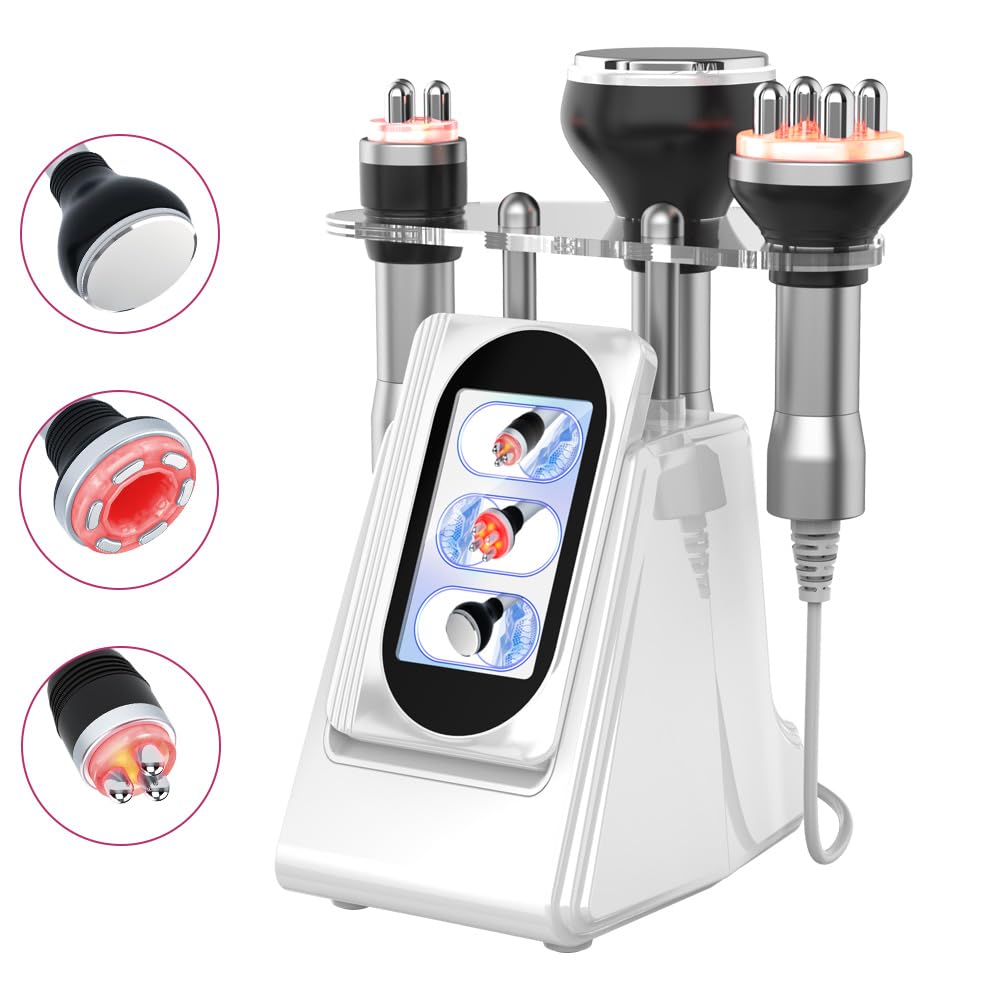 Elitzia 3 in 1 80k Kavitation Maschine Ultraschall Kavitation Körper Sculpting Fettverbrennung Gesicht RF Radiofrequenz Vakuum Massage Hautstraffung Maschine Tragbar Schönheitssalon Spa Heimgebrauch