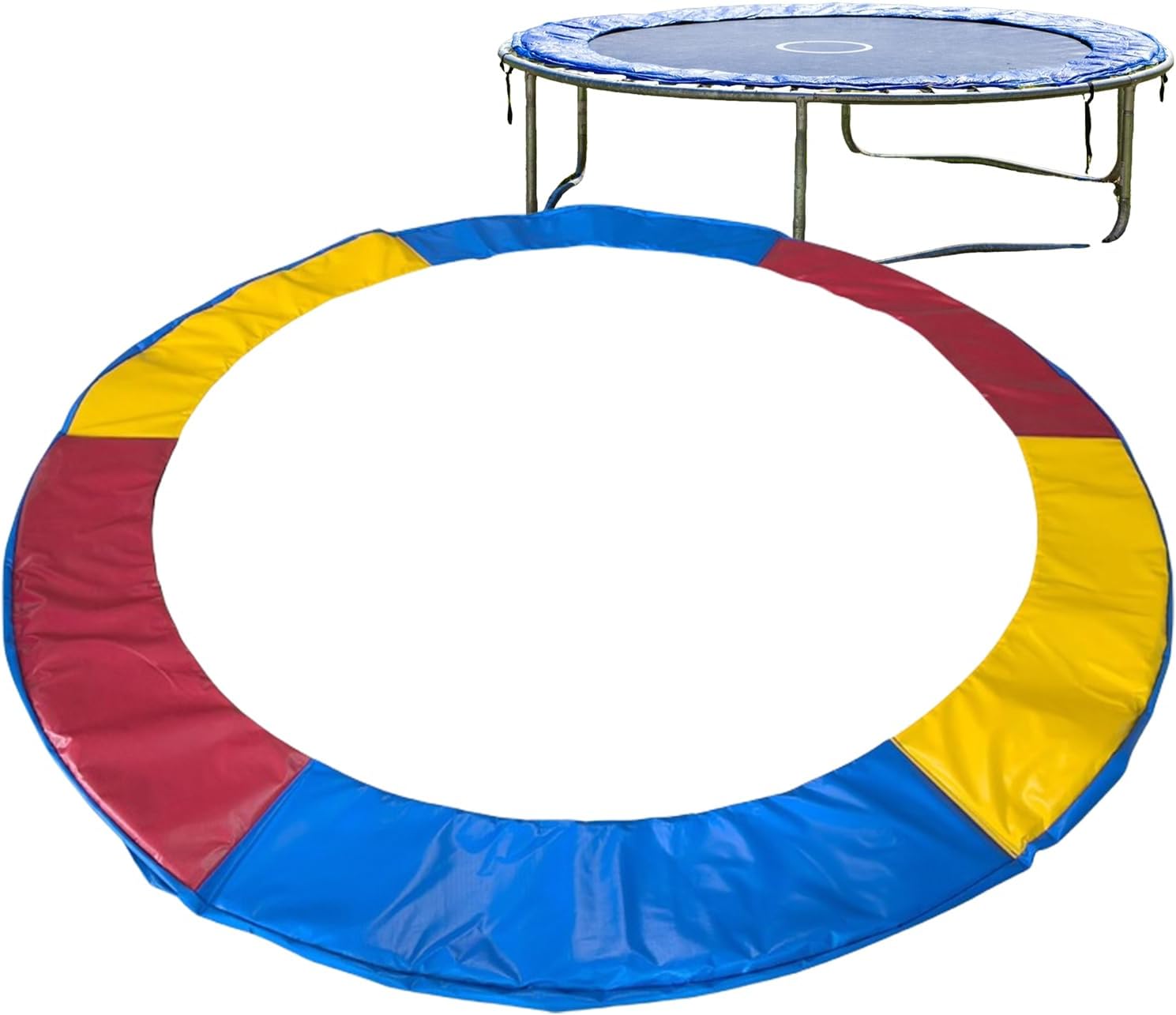 Trampoline Pad, Waterproof and Tear-Resistant, Trampoline Replacement Safety Cover | Dust-Proof Pad Waterproof Protector for Extend The Lifespan Outdoor Weather Damage Playground Backyard Gym Garden