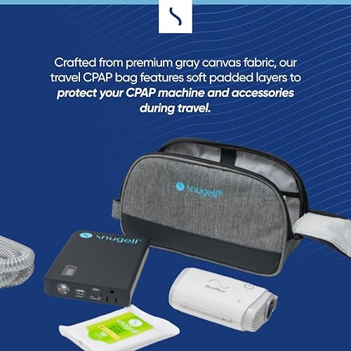 Miniatura 2 de Bolsa de viaje AirMini para máquina CPAP  Funda compacta y ligera para ResMed AirMini  Almacenamiento organizado con bolsillos versátiles para