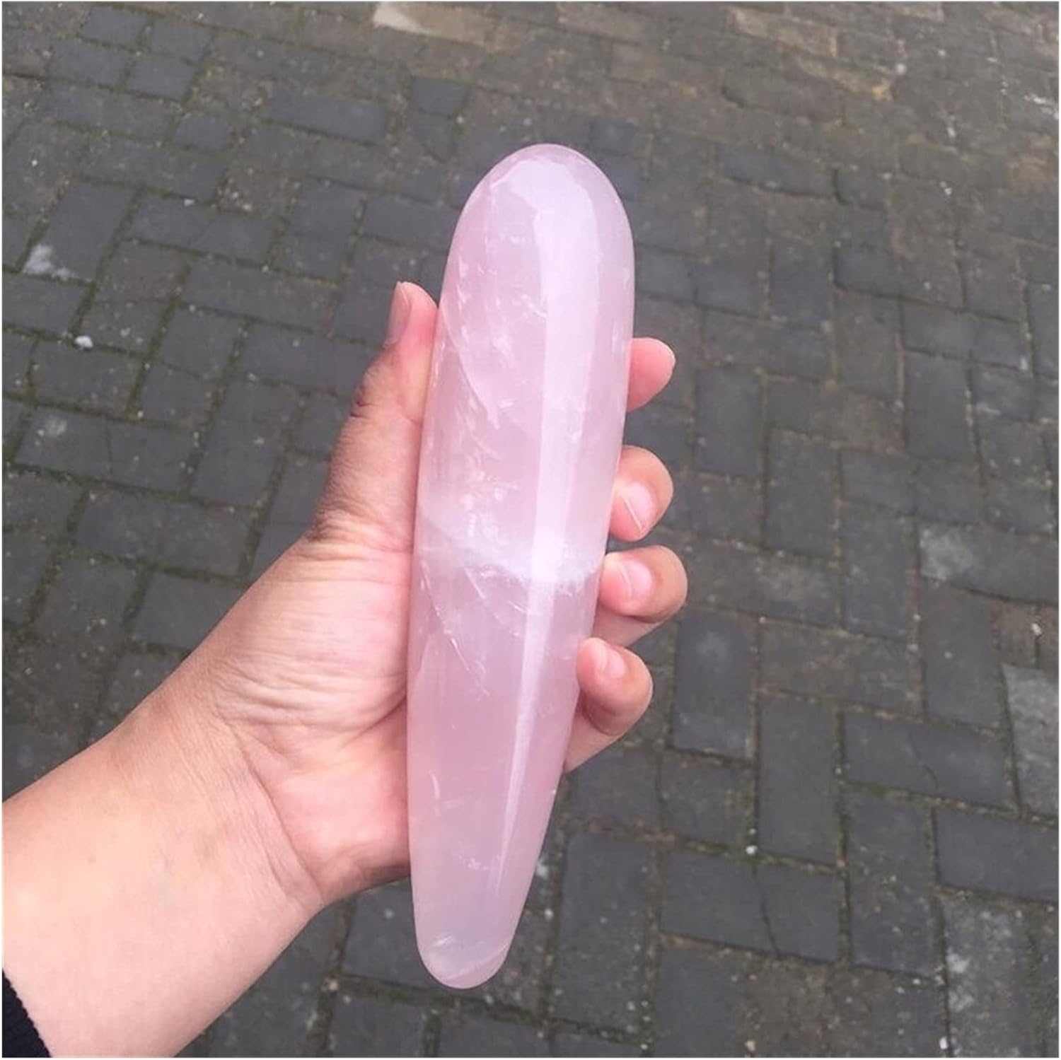 Crystal Stone Home Decor 18CM Natural Rose Quartz Crystal for Woman Gift