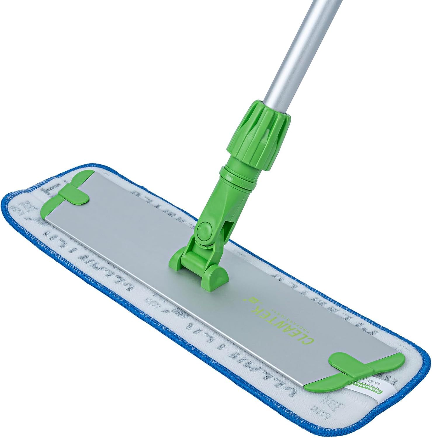 Restaurantware-MOP PAD ONLY: Clean Tek Professional Reusable Mop Pad, 1 Wet And Dry Floor Cleaning - Frame And Handle Sold Separately, Hook & Loop System, Blue Microfiber