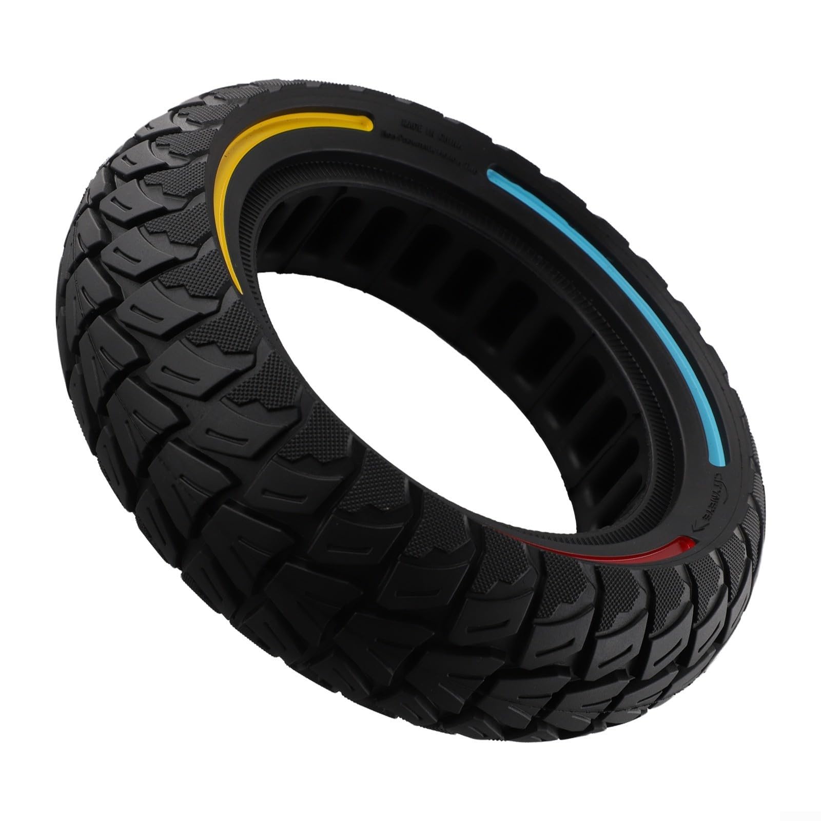 10 Inch 255x80 Solid Tire 3 0 Width Puncture Proof Flat Non-Pneumatic Rubber Tire for Kaabo Mant Electric — view 2
