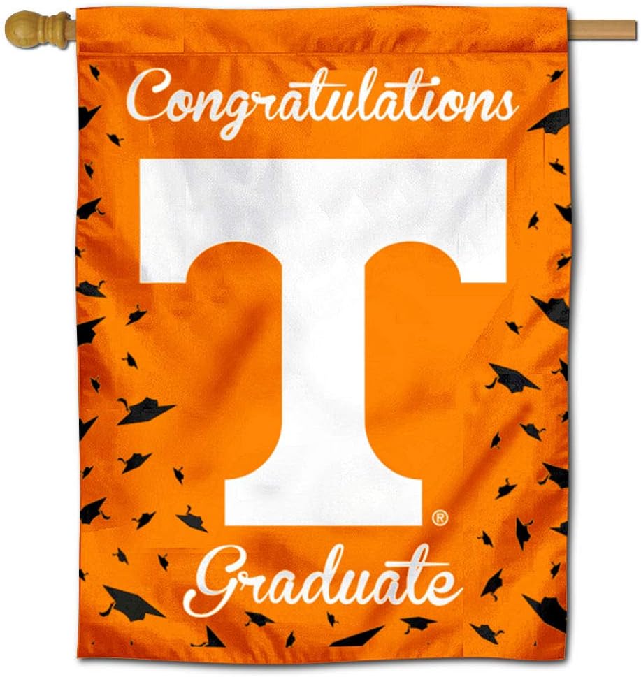 Tennessee Volunteers Graduation Gift Banner Flag