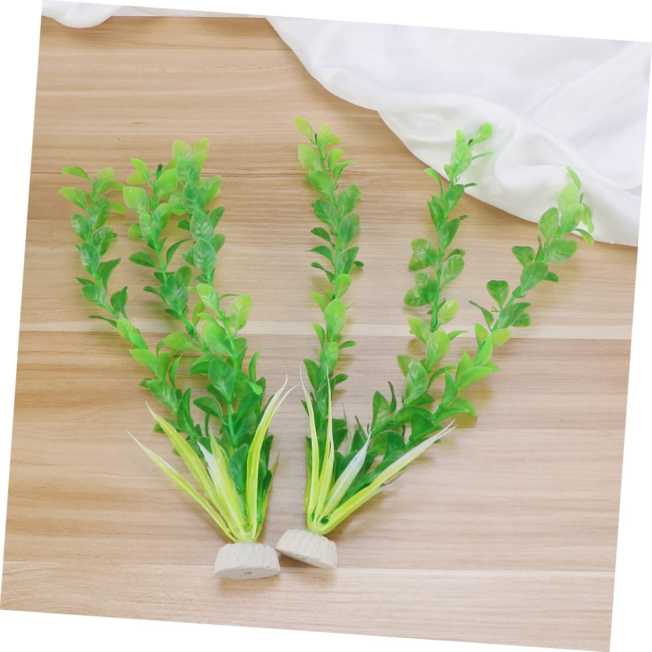 Angoily 2 Sets Aquarium-Dekoration Robuste Künstliche Pflanzen für Aquarien Natürlich Aussehende Künstliche Unterwasserpflanzen für Süßwasser-/aquarien 6 Stück