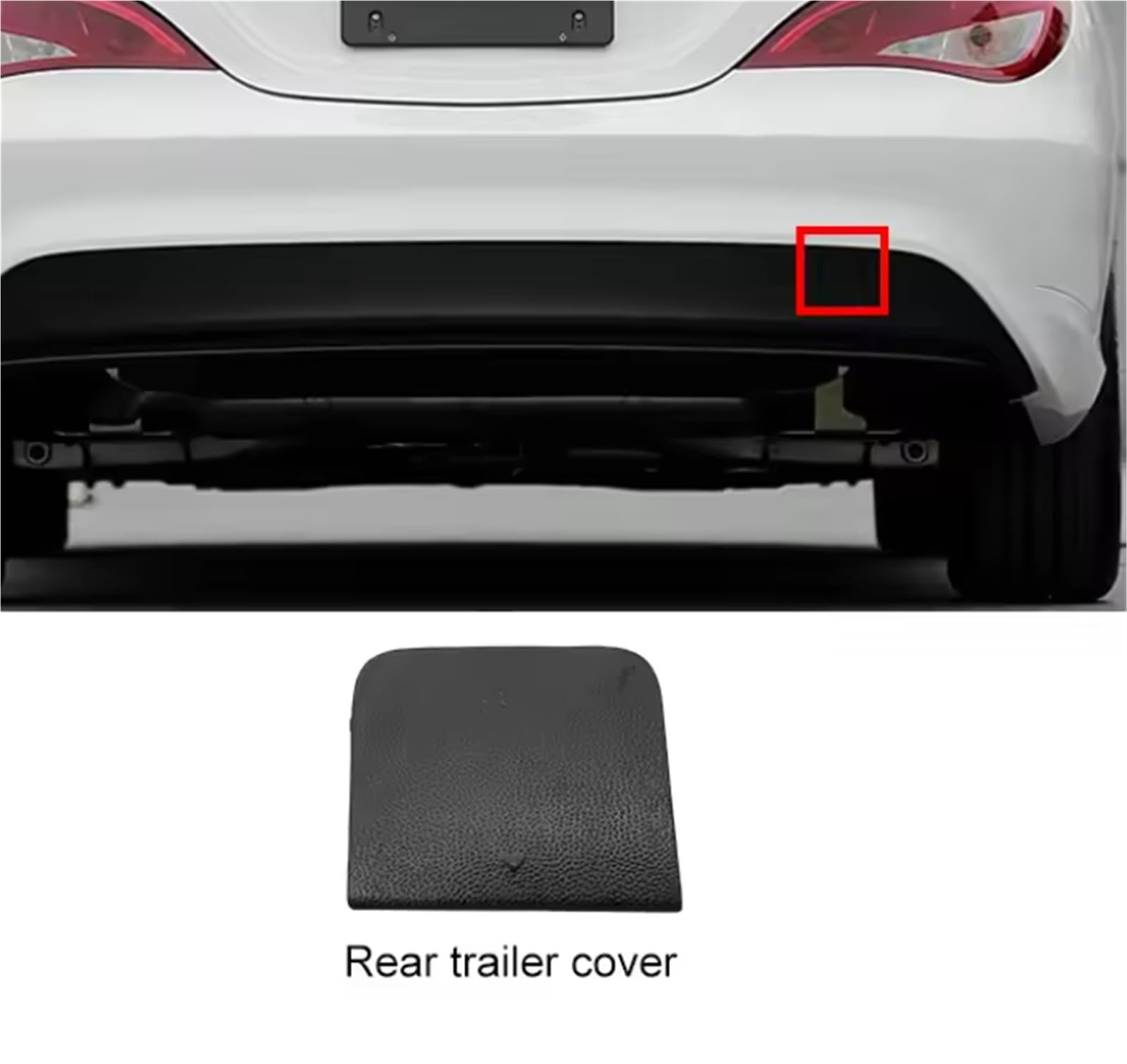 Abdeckung für Anhängerkupplungsöse hinten für Mercedes-Benz CLA W117 C117 (Teilenummer: A1178850522, 1178850522, 1178850601, 1178852422)