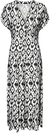 ONLY ONLNOVA LIFE VIS MOLLIE LONG DRESS - Maxi-jurk - black