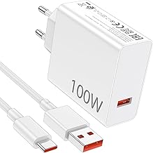 100 W USB C Charger Power Supply for Xiaomi 17 Poco X8Pro X8ProMax M8Pro F8 Ultra F8Pro Smartphone, USB C Fast Charger 100 W Charger for Xiaomi Redmi Note 15pro+ K90 K90Promax with 1M 6A Charging