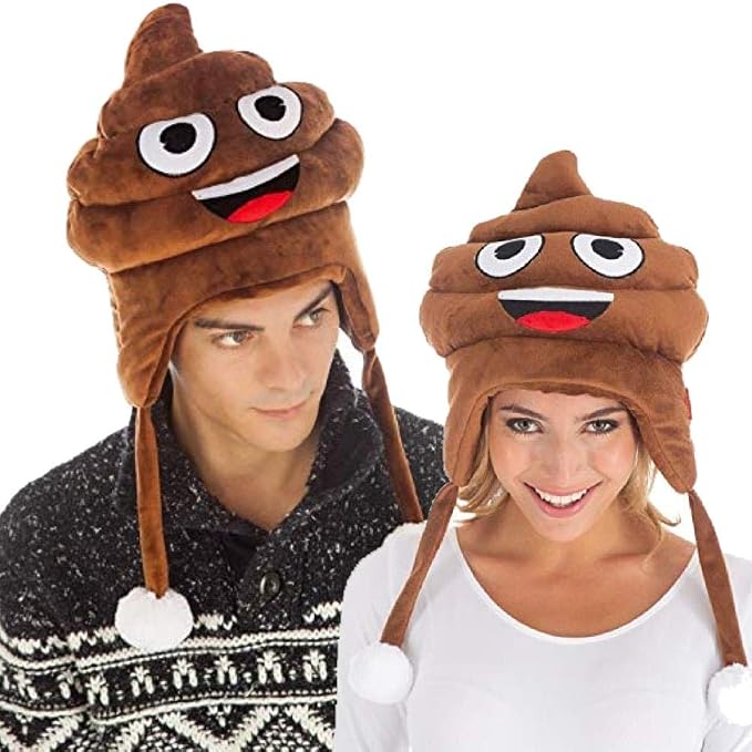 Cappello Emoji Cacca Accessori per Carnevale PS 12113 : Amazon.it:  Abbigliamento