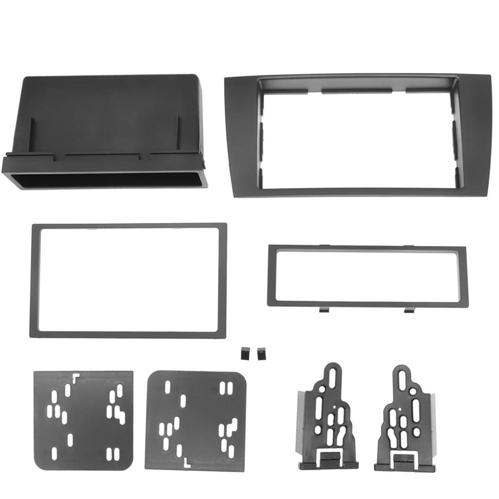 Cadre de façade d'autoradio Kit De Cadre De Panneau De Carénage D'autoradio 2 Din Pour JAGUAR Pour Type X 2002-2008 Pour Type S 2003-2008 Avec Voiture Poche Cadre Façade
